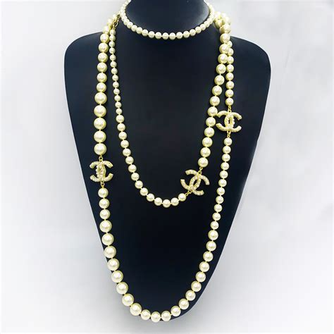 chanel pearl necklace price.